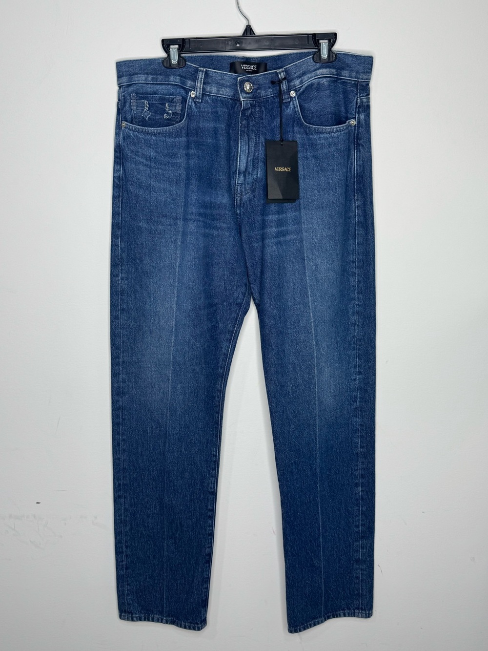 Versace Mitchel Medusa Straight-Leg Jeans Blue Men’s 34